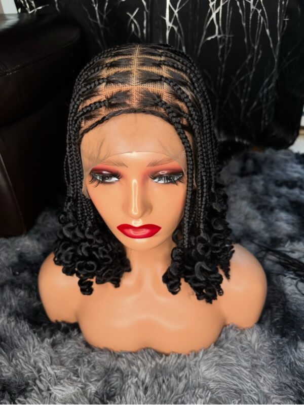 Tongue tipped knotless braid
